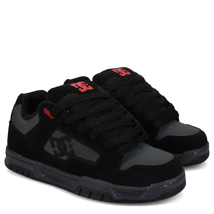 DC SHOES MENS COILER SUEDE LOW RETRO CASUAL SKATEBOARD SNEAKER SHOES