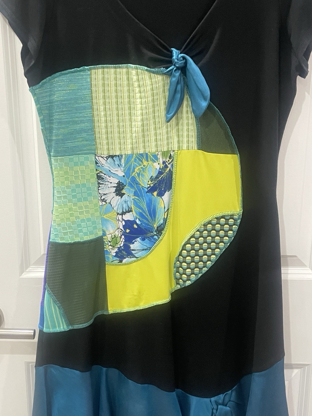 Eco-Friendly Handmade Dress From Recycled Material, New Size 10-12