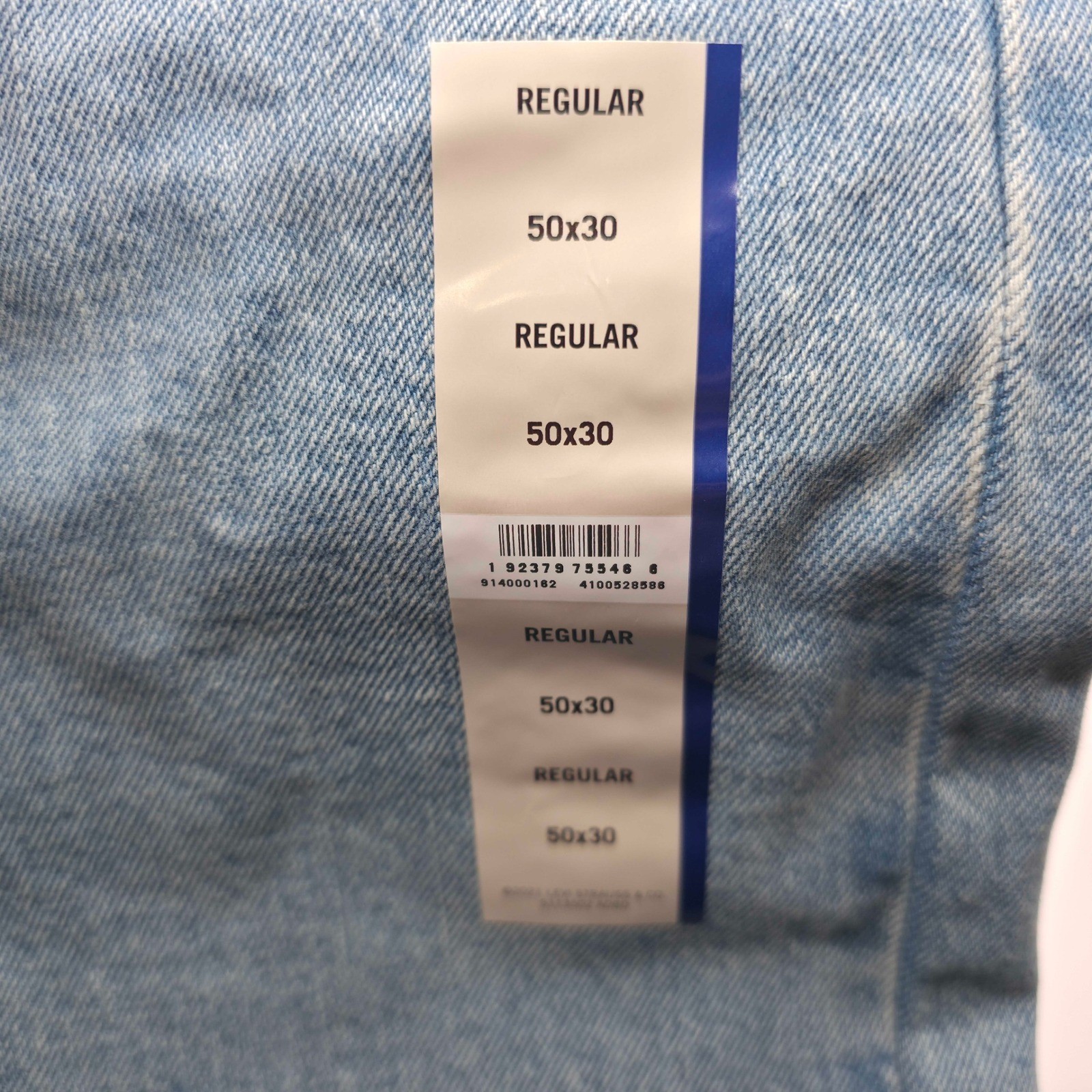 Levi Strauss Signature Regular Fit Jeans Big Tall Mens 50×30 Light Stonewash NWT