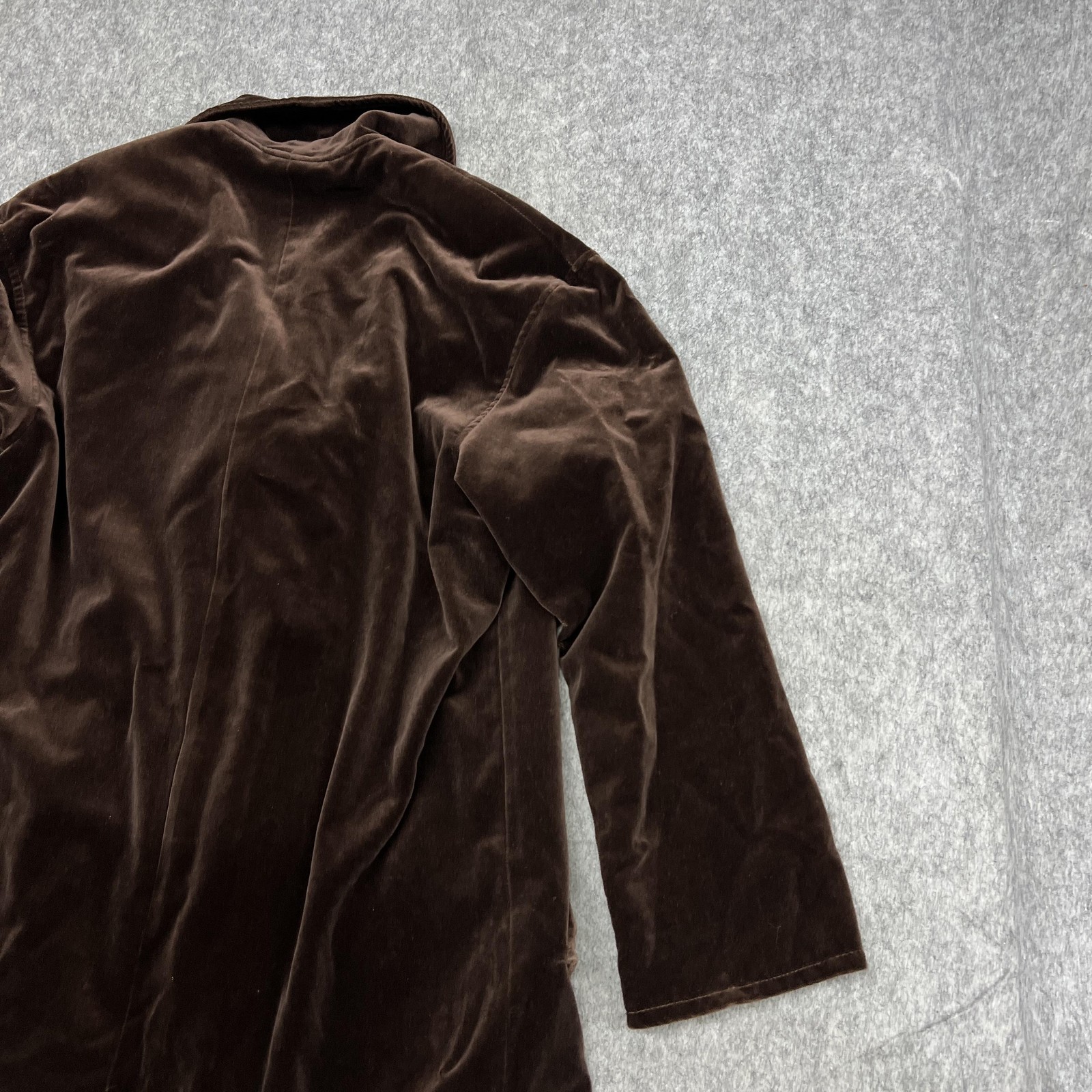 Vintage J Jill Coat Womens S Brown Velvet Toggle Lined Duster Missy Whimsigoth