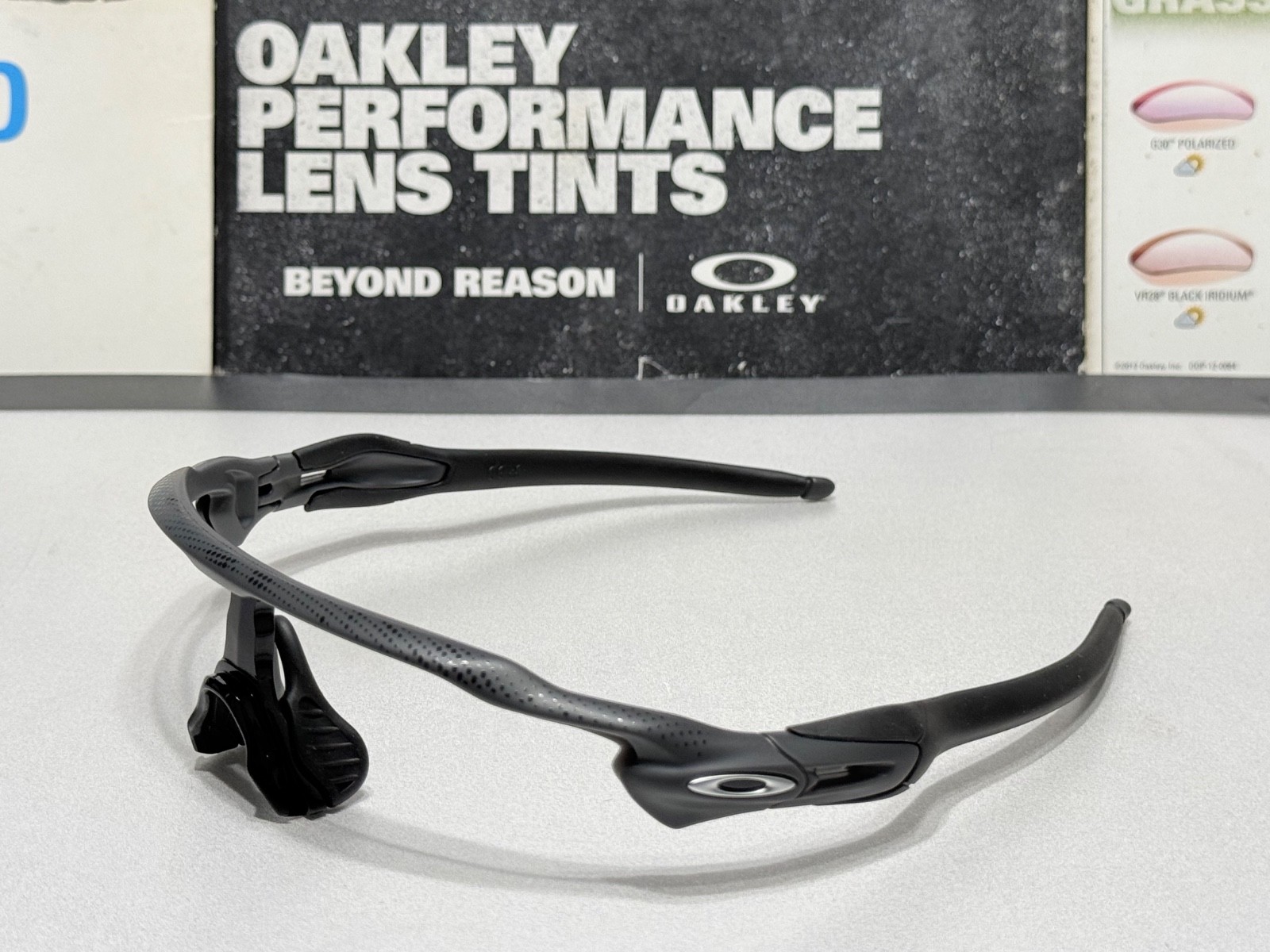 Oakley Radar EV Path High Resolution Carbon w/ Satin Silver Icons SKU# 9208-D338