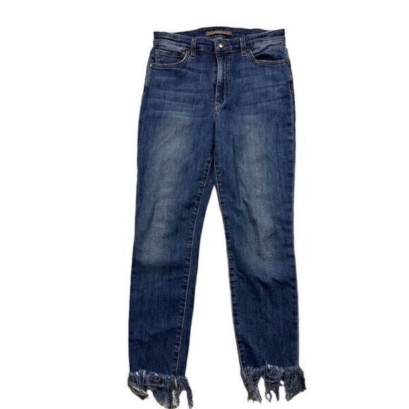 Joe’s Jeans The Charlie Women’s High Rise Skinny Ankle Jeans Size 28 Blue Frayed
