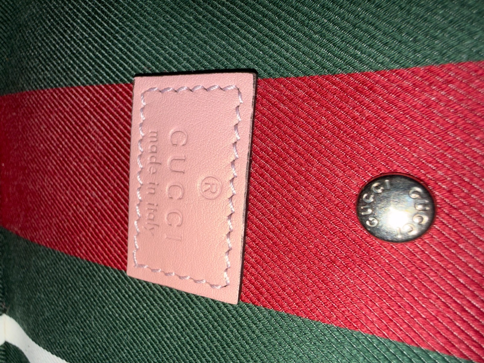 Gucci GG Emblem Small Bucket Bag Light Pink with Original Dust Bag & Box