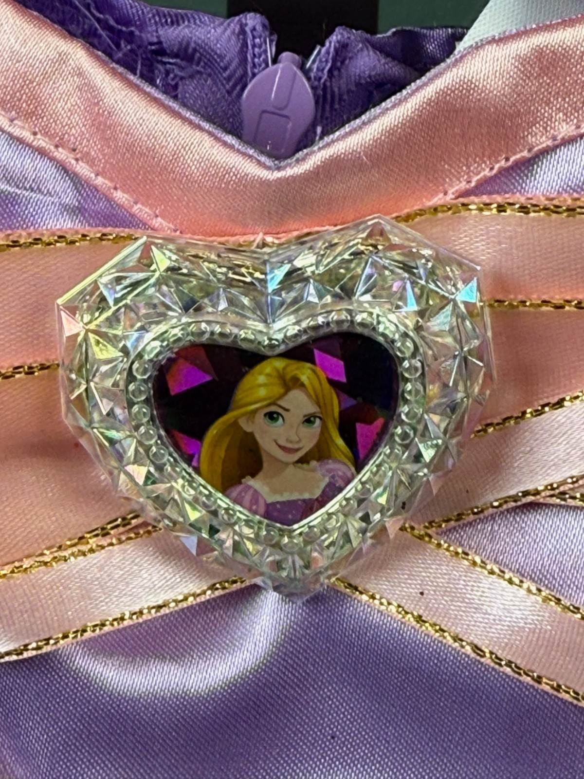 Disney Princess Rapunzel from Tangled Glow-in-the-Dark Costume Dress – XS, S, M