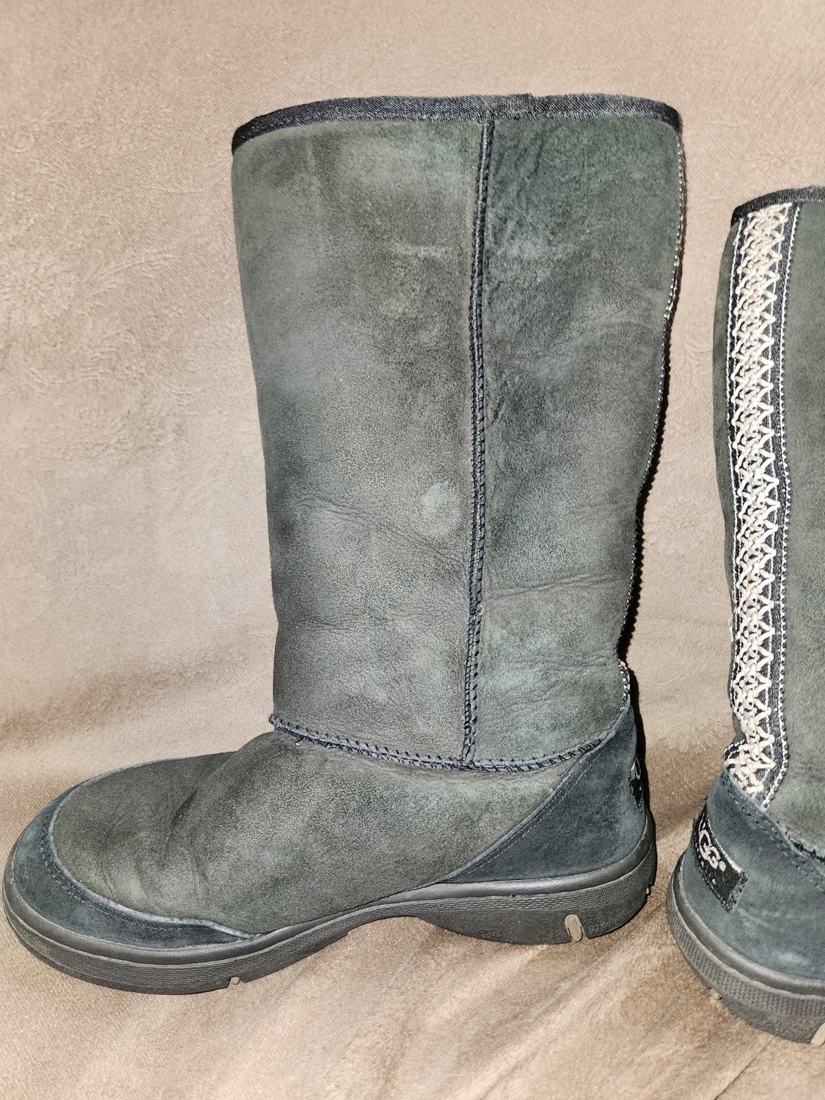 UGG Australia Classic Tall II Winter Boots for Women, Size 8 – Black