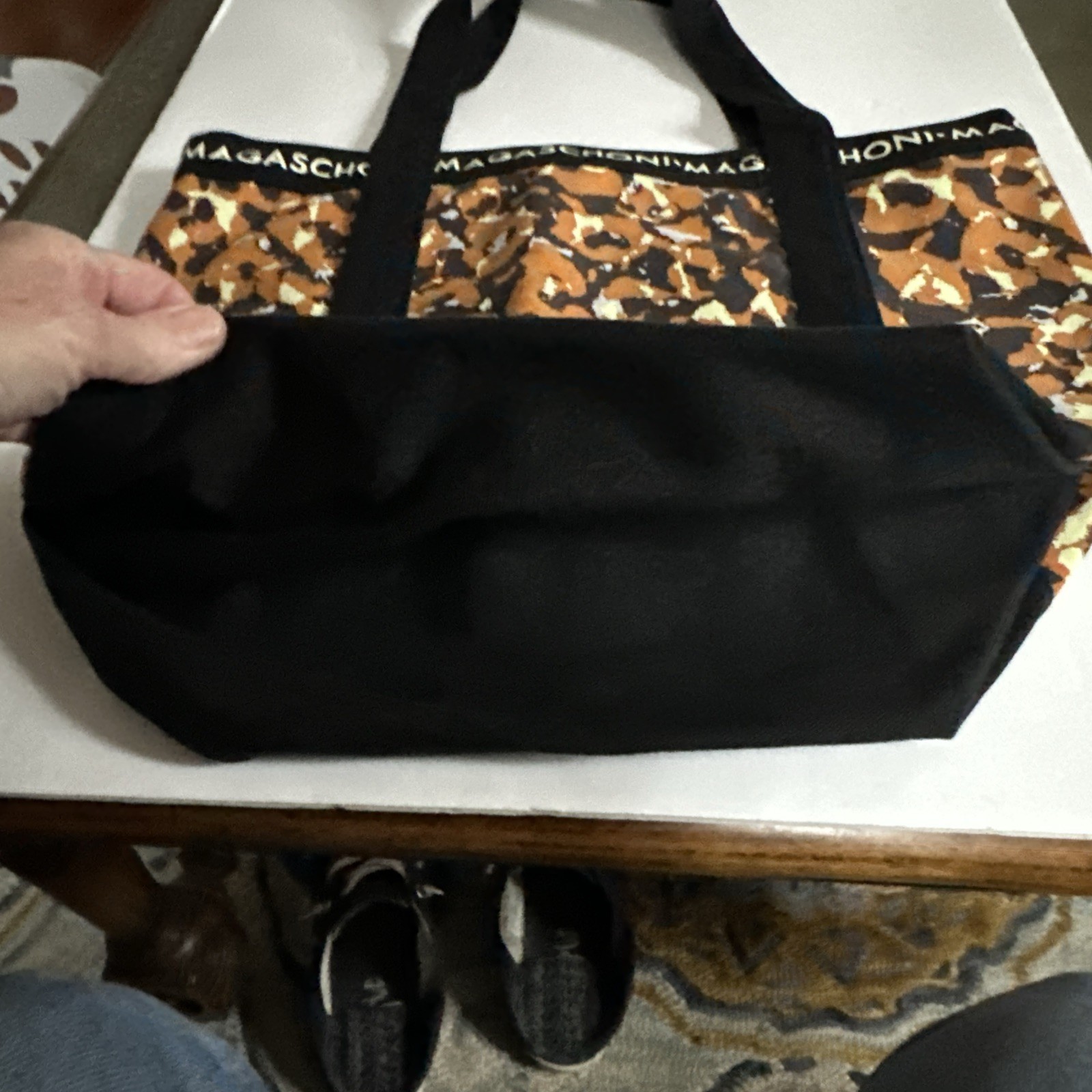 Magaschoni Designer Tote Leopard Print Retails $129