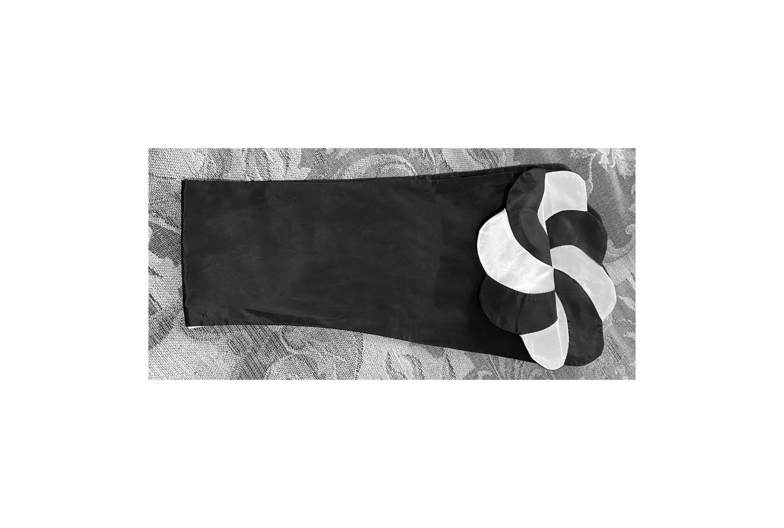 Ultra Chic Vintage French Satin Pinwheel Scarf | Old Hollywood Glamour