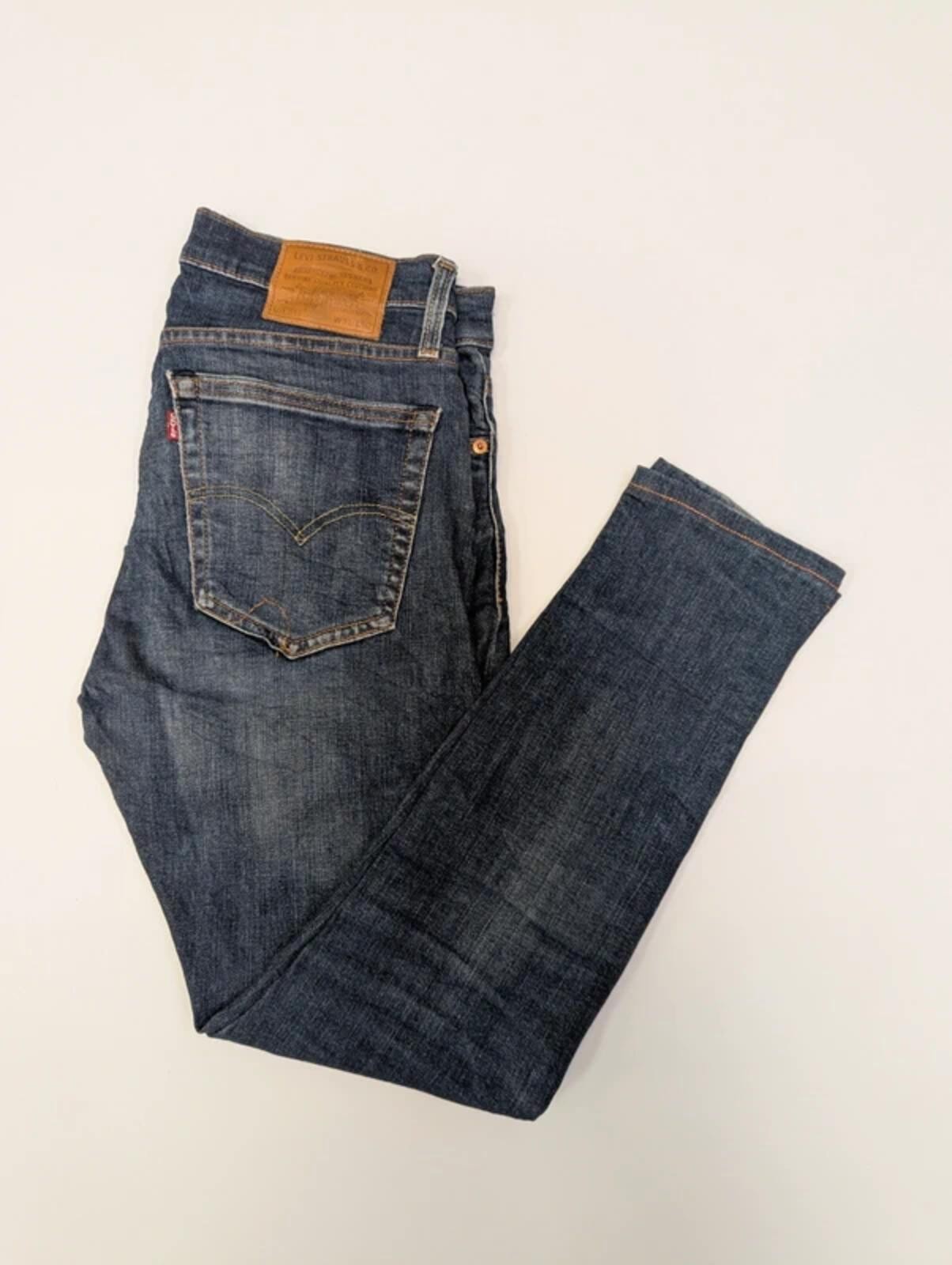 Levi’s 519 Premium Vintage Jeans W31 L28 Dark Blue Denim Made In Egypt