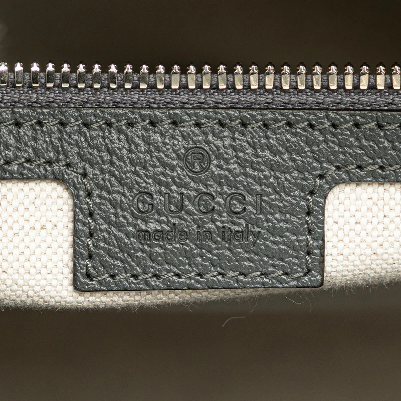 Gucci GG Supreme Ophidia Medium Handbag Shoulder Bag 2WAY 731793 Gray PVC