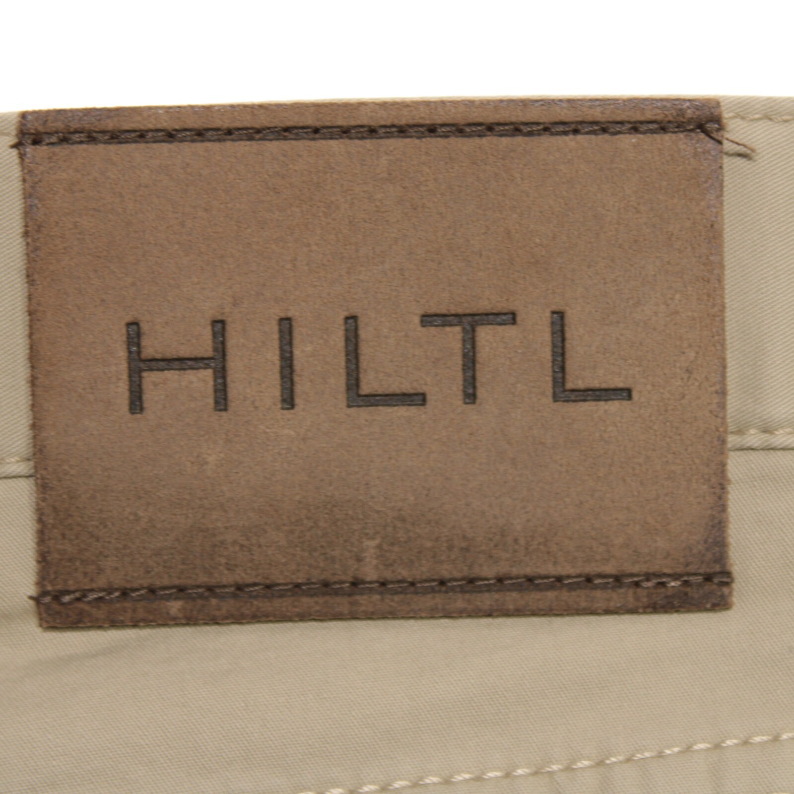 Hiltl NWD Cotton Blend 5 Pocket Jean Cut Pants Size ~40 US Seth In Solid Beige