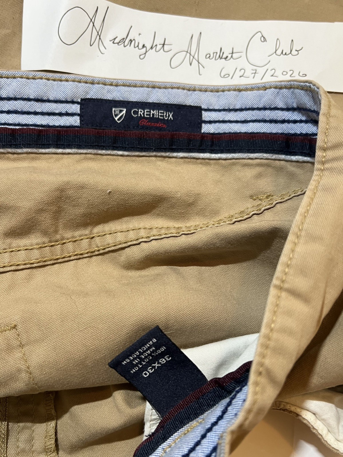 Daniel Cremieux Classics Men’s Brown Chino Pants Size 36×30. Excellent Condition