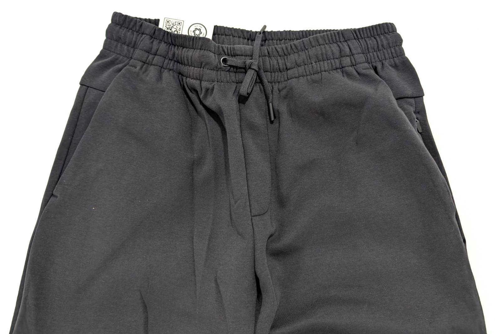 Members Mark Mens S Double Knit Stretch Everyday Active Jogger Black NWT