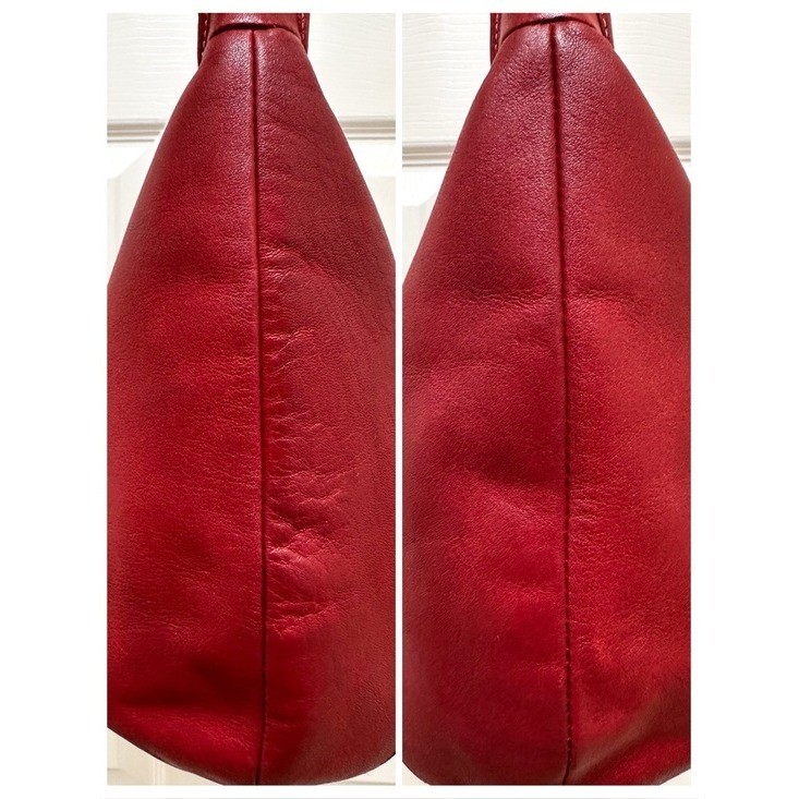 Coach Ergo Hobo Shoulder Bag Leather Red Vintage Y2K 9219