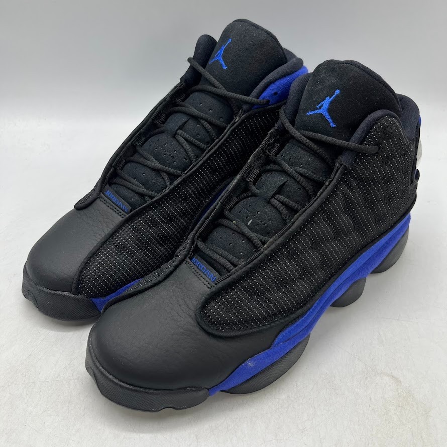 Jordan 13 Retro Black Hyper Royal Blue Sneakers 884129-040 Size US 7Y New