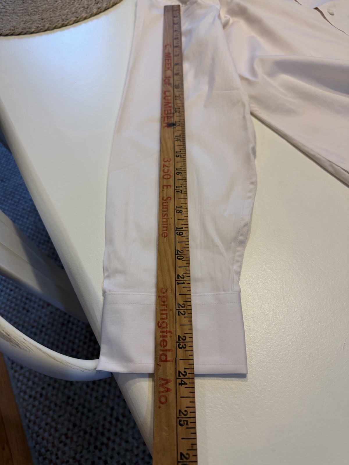 Todd Snyder Cream Silk Spread Collar Dress Shirt. Sz 16. NWT. SEE PICTURES