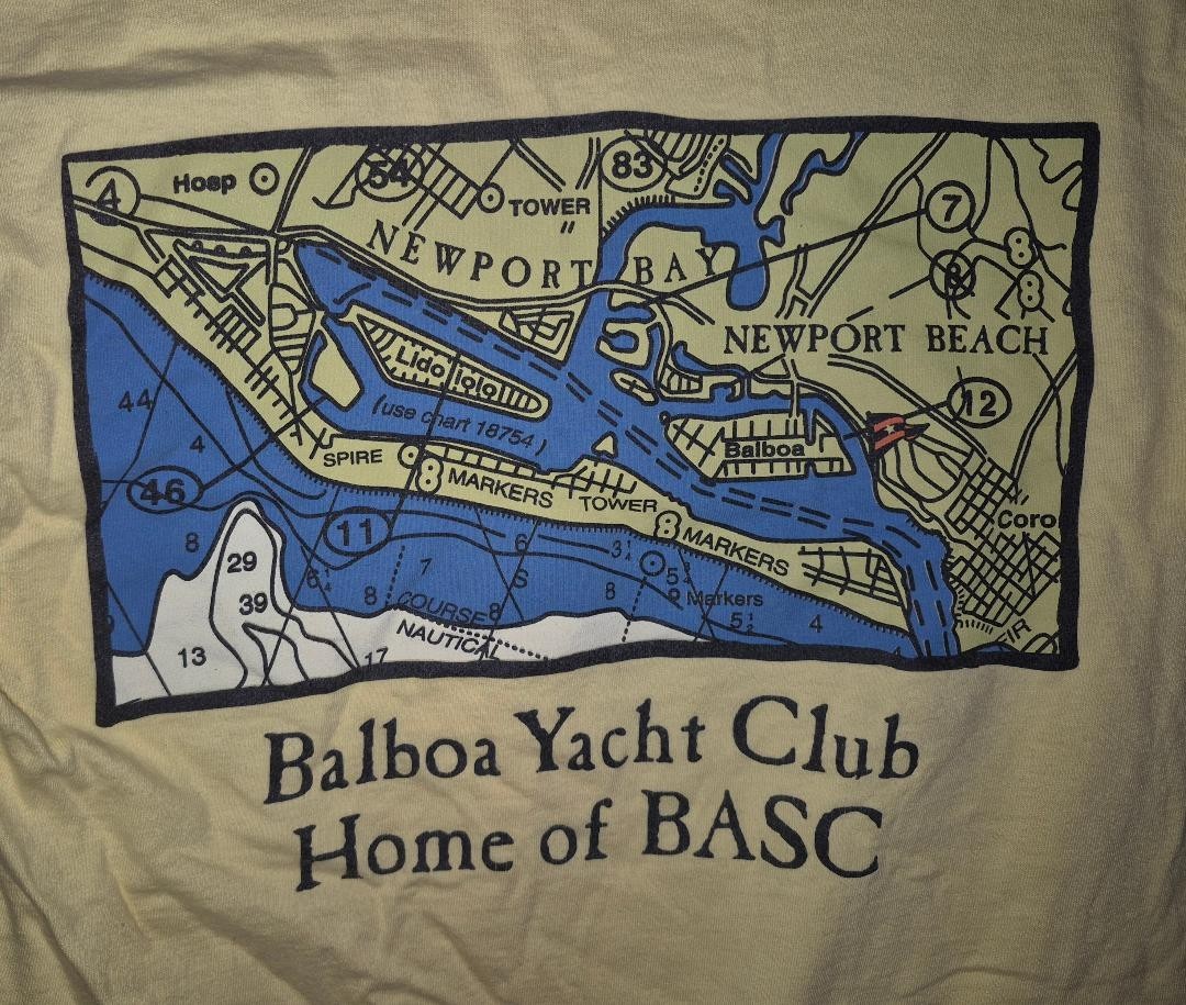 Balboa Yacht Club Newport Bay Newport Beach California T Shirt S Small