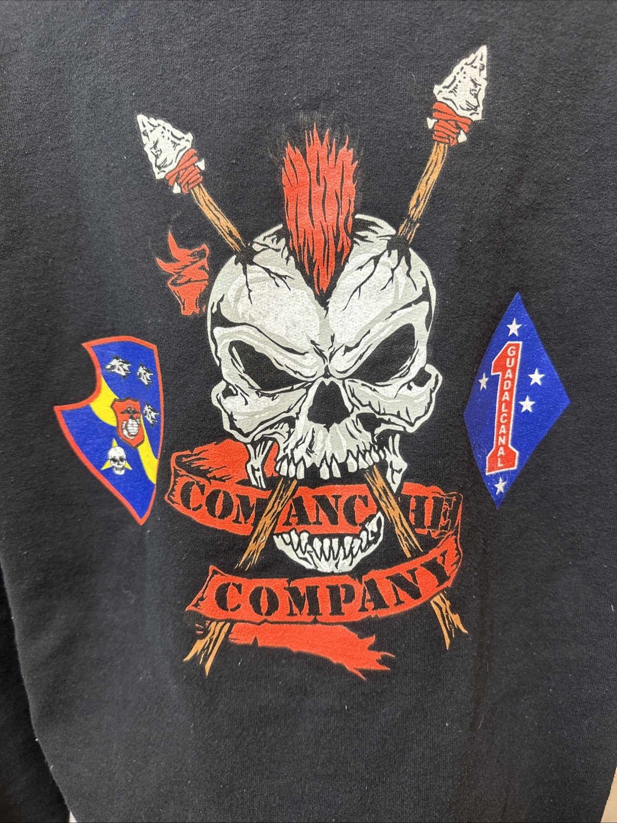 3rd Light Armored Reconnaissance Battalion Hoodie Comanche Company Men Size L