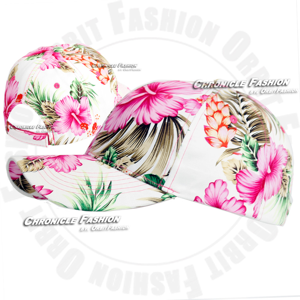 Hawaiian Baseball Cap Tropical Floral Adjustable Hat Blank Plain Curved Men Hats