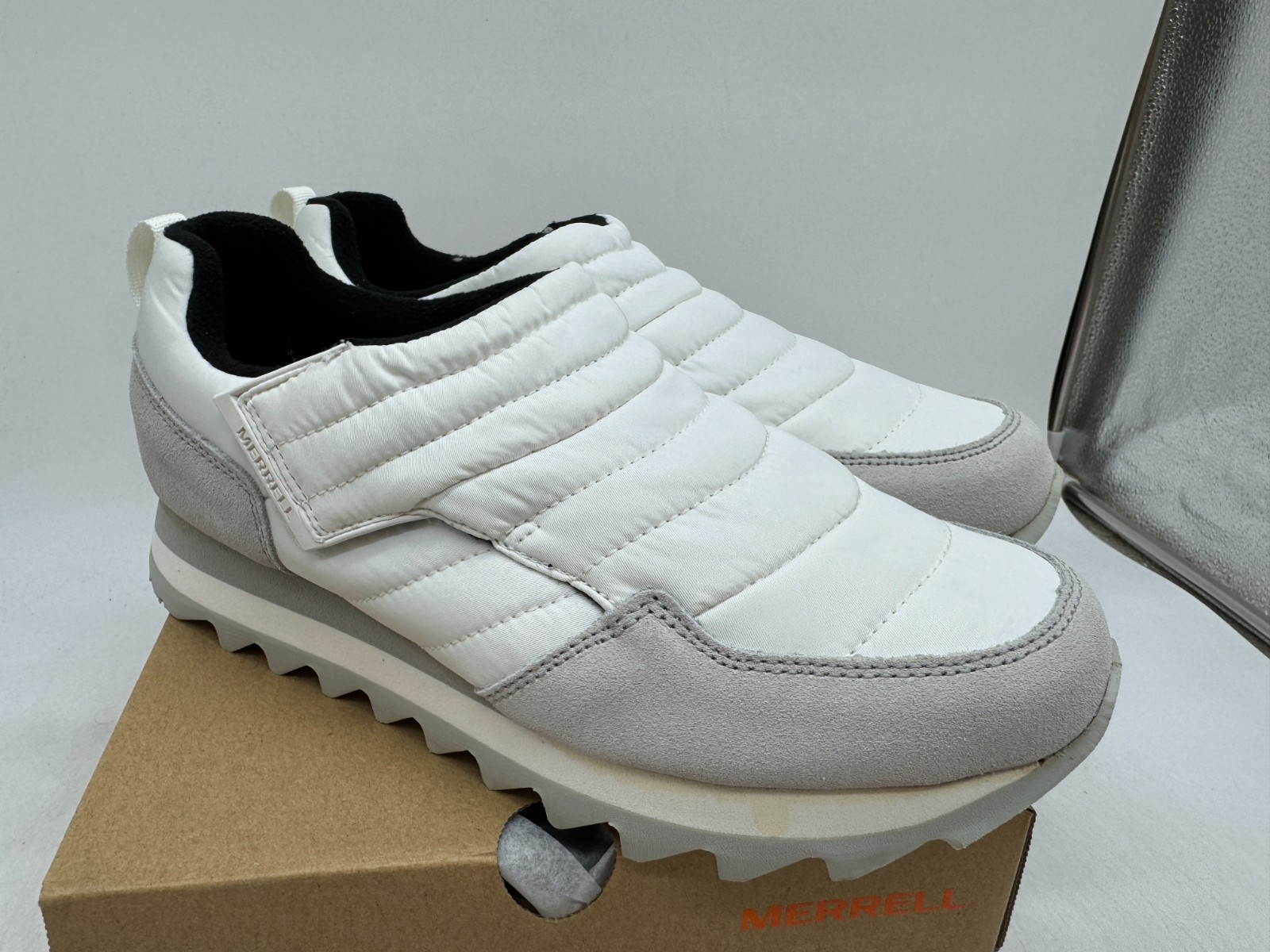 Merrell Alpine Moc Strap Polar Comfort Shoes Womens White Blanc Casual – 9.5