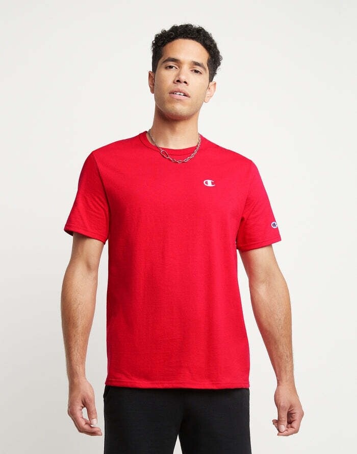 Champion C logo Heritage Tee Team Red Scarlet GT19 Y06145 2WC. XS