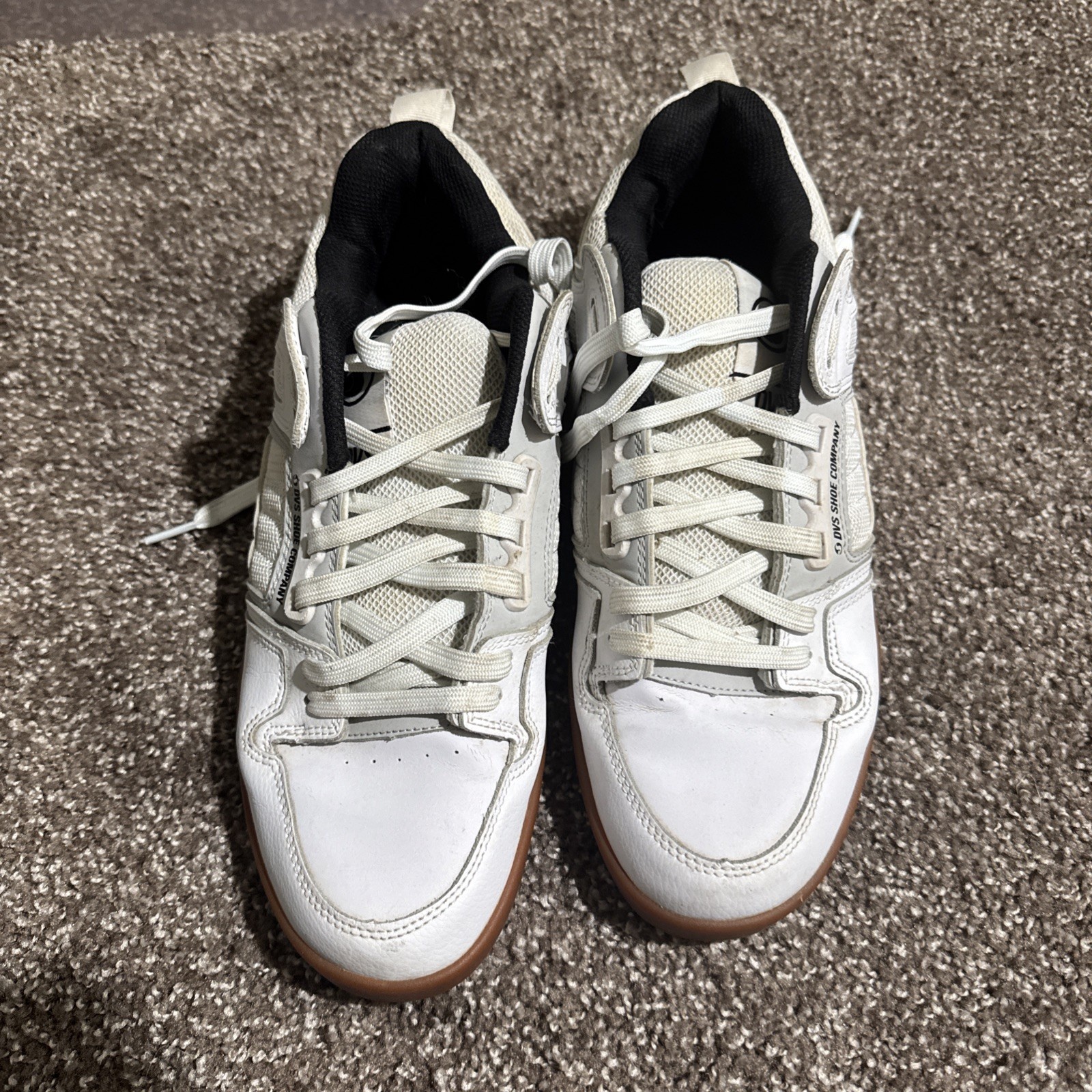 DVS Men’s 12 Comanche 2.0+ Skate Shoes Sneakers DVF0000323 White/Black/Gum