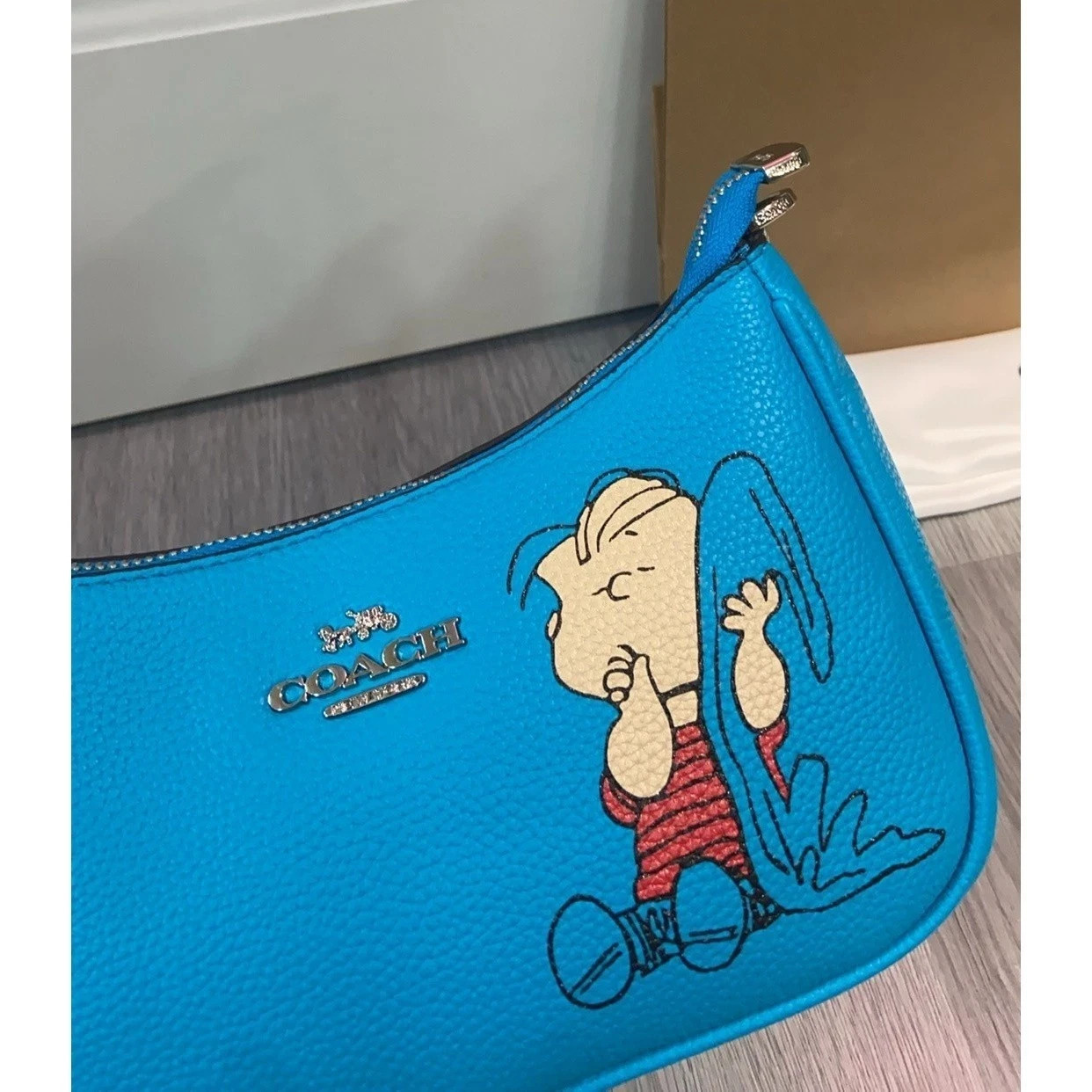 COACH CBM31 Teri Shoulder Bag Leather PEANUTS Limited Collaboration Ship from US