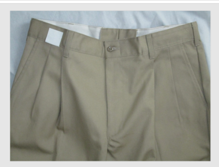 Men Pants work uniform khaki tan 28 29 31 32 33 34 40 42 46 48 50 unhem