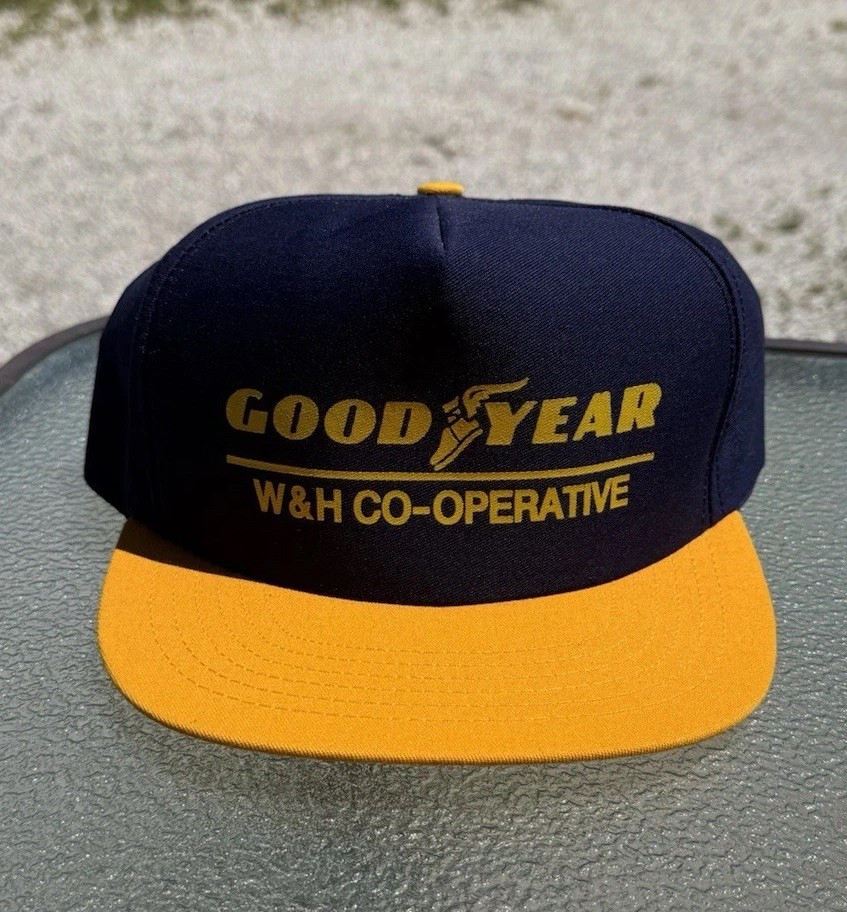 VINTAGE Goodyear Cap Mens Snap Back Trucker Hat W&H Co-operative
