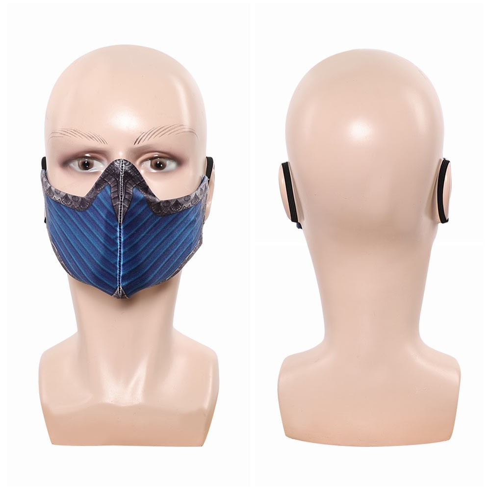 Kitana Cosplay Face Mask Helmet Half Face Masks Props Halloween Women Mens Party