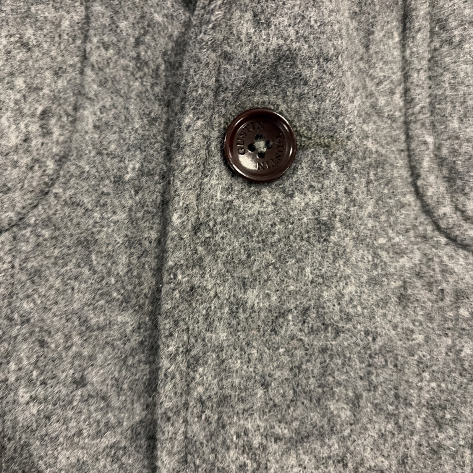 New Gustin 100% Wool Felt City Jacket Men’s Size M Made In USA