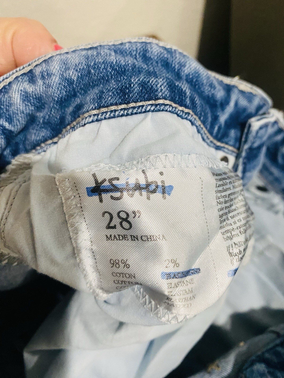 Ksubi Women’s Light Wash Distressed Skinny Stretch 5-Pocket Logo Jeans