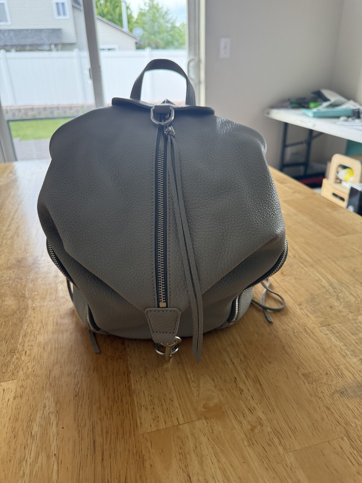 NWT REBECCA MINKOFF Julian Leather Backpack AUTHENTIC