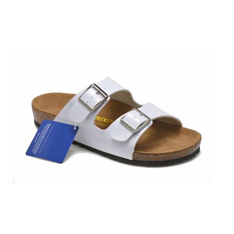 Arizona Cork Soft Footbed Suede Leather Buckle Sandals Slide Mules Unisex Shoes