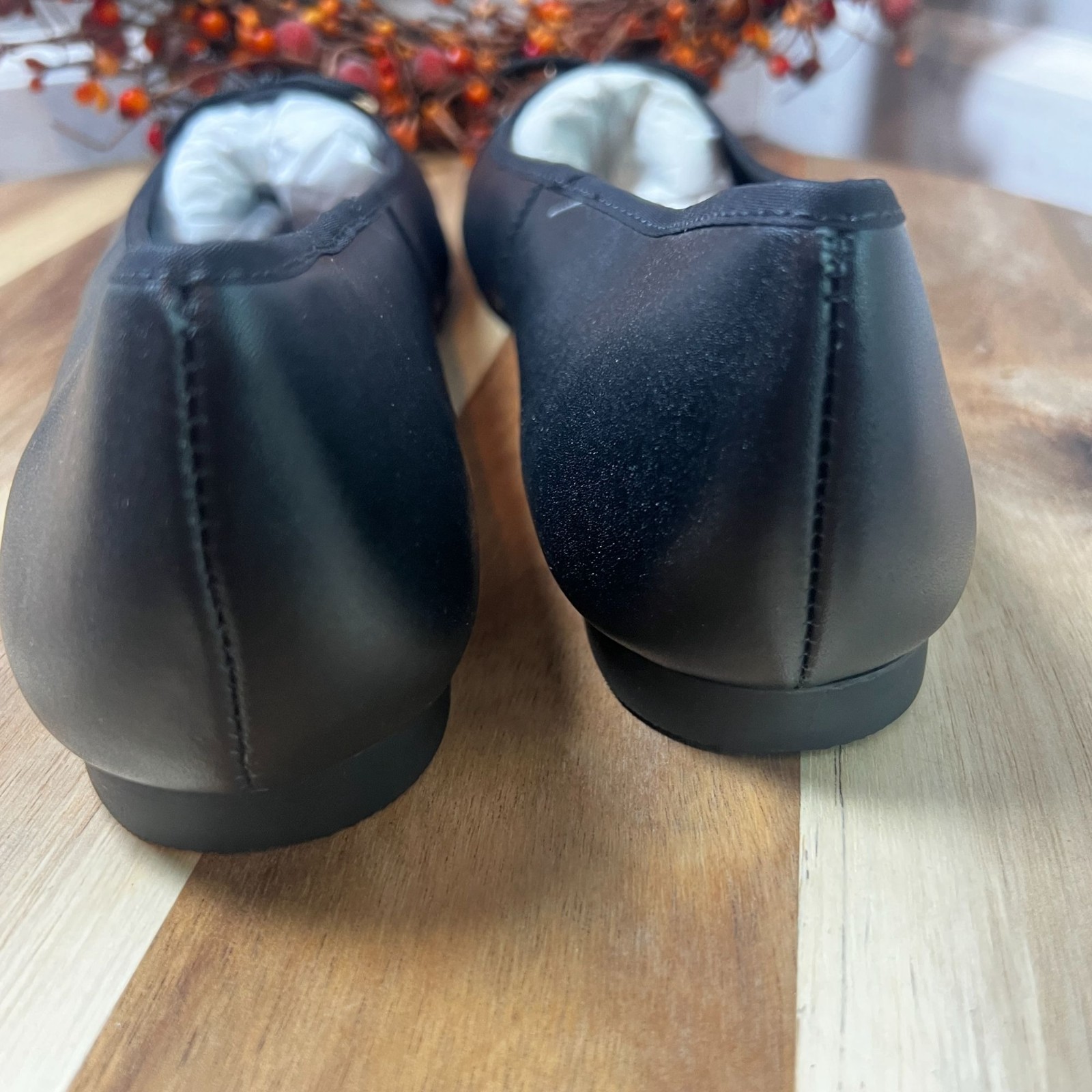 Steve Madden Celsius Solid Flat Women’s 10 Black Slip On Closure Bow Detail