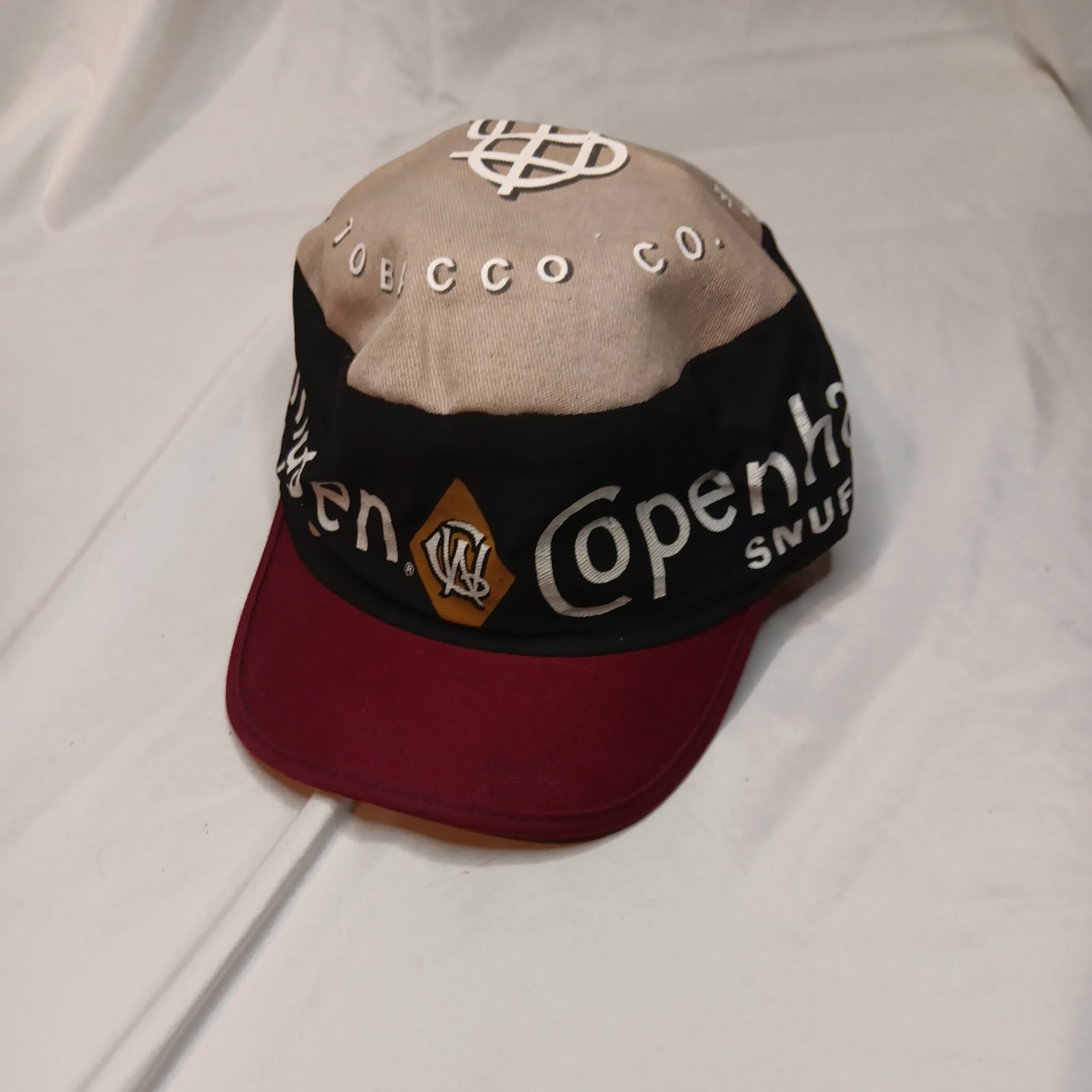 Vintage Copenhagen Snuff Painters Hat Cap Mens One Size Tobacco Adjustable 80s