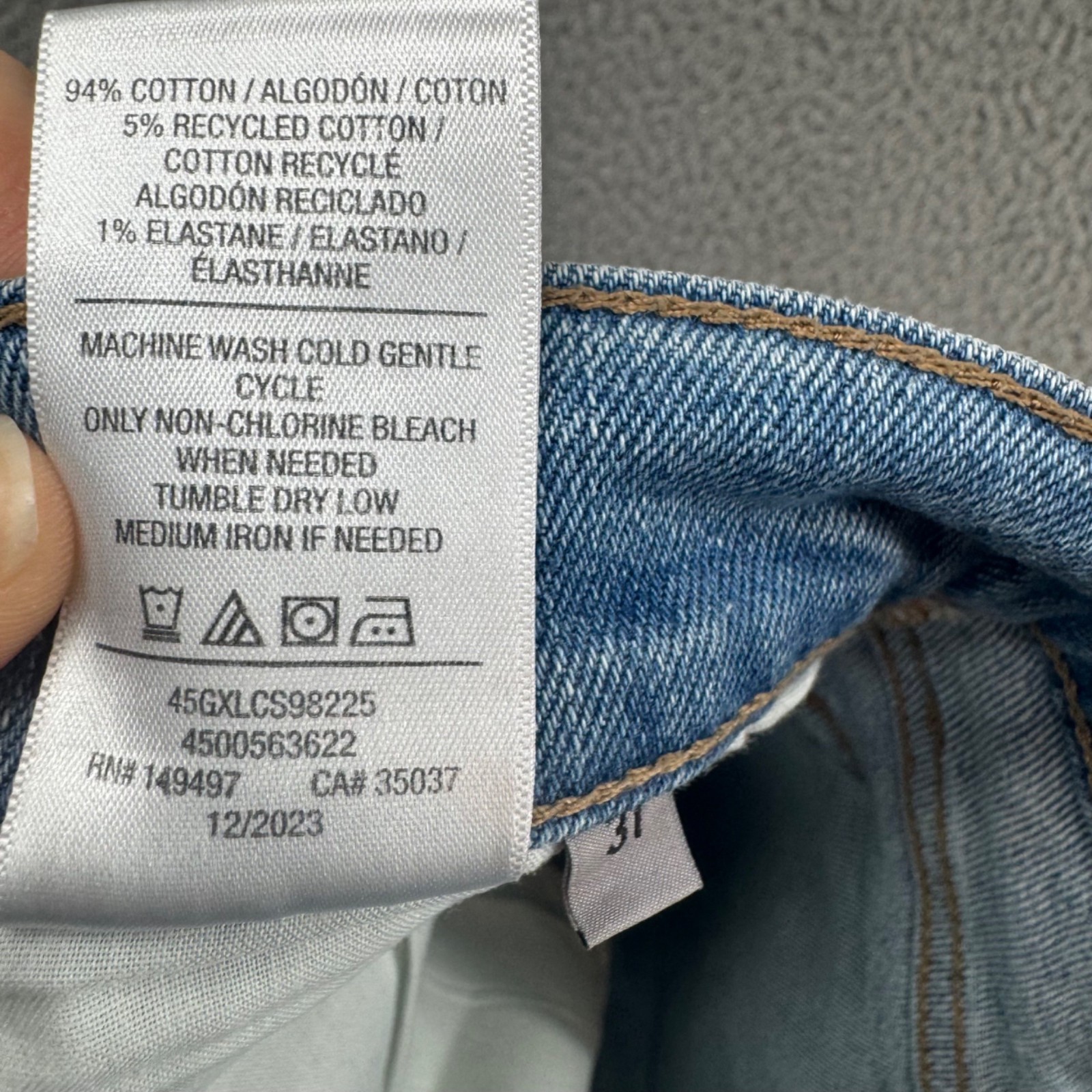 Joes Jeans The Brixton Collins Mens Blue Straight Leg Denim Size 31×32