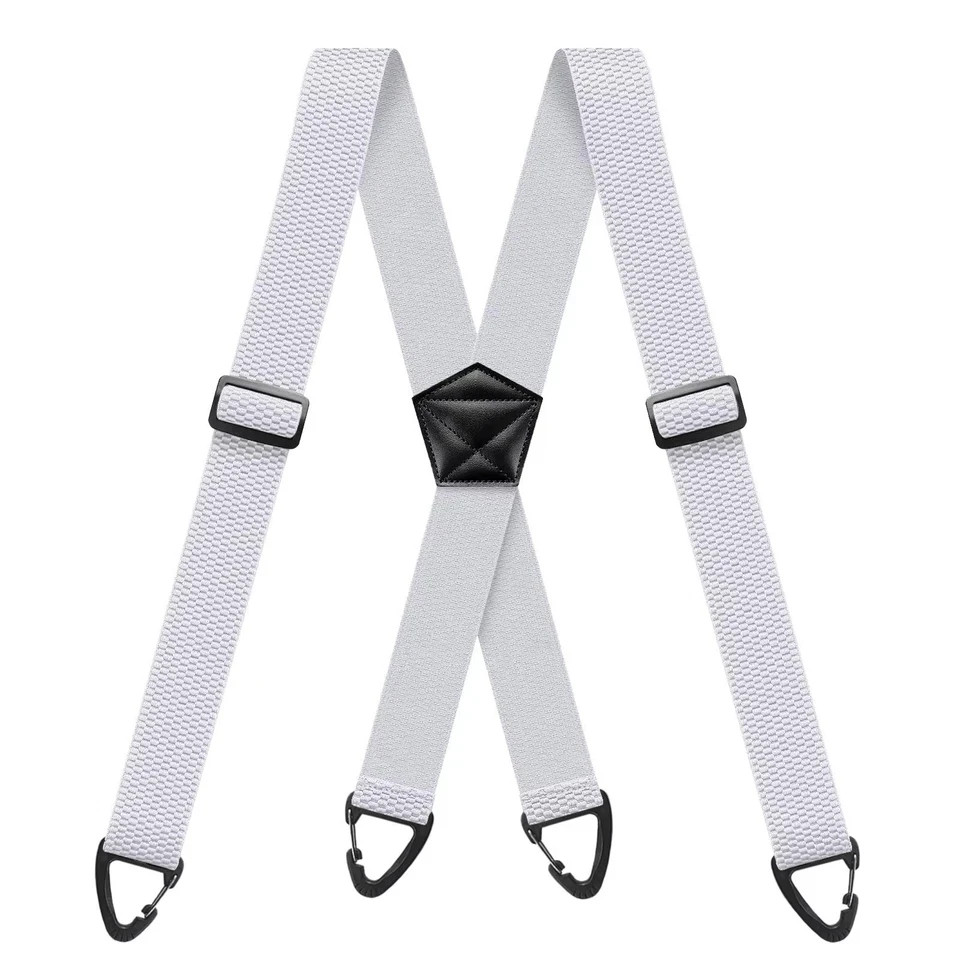 Suspenders for Men Heavy Duty, X Shape Back Hidden Suspender 1.5″ Under Clothing