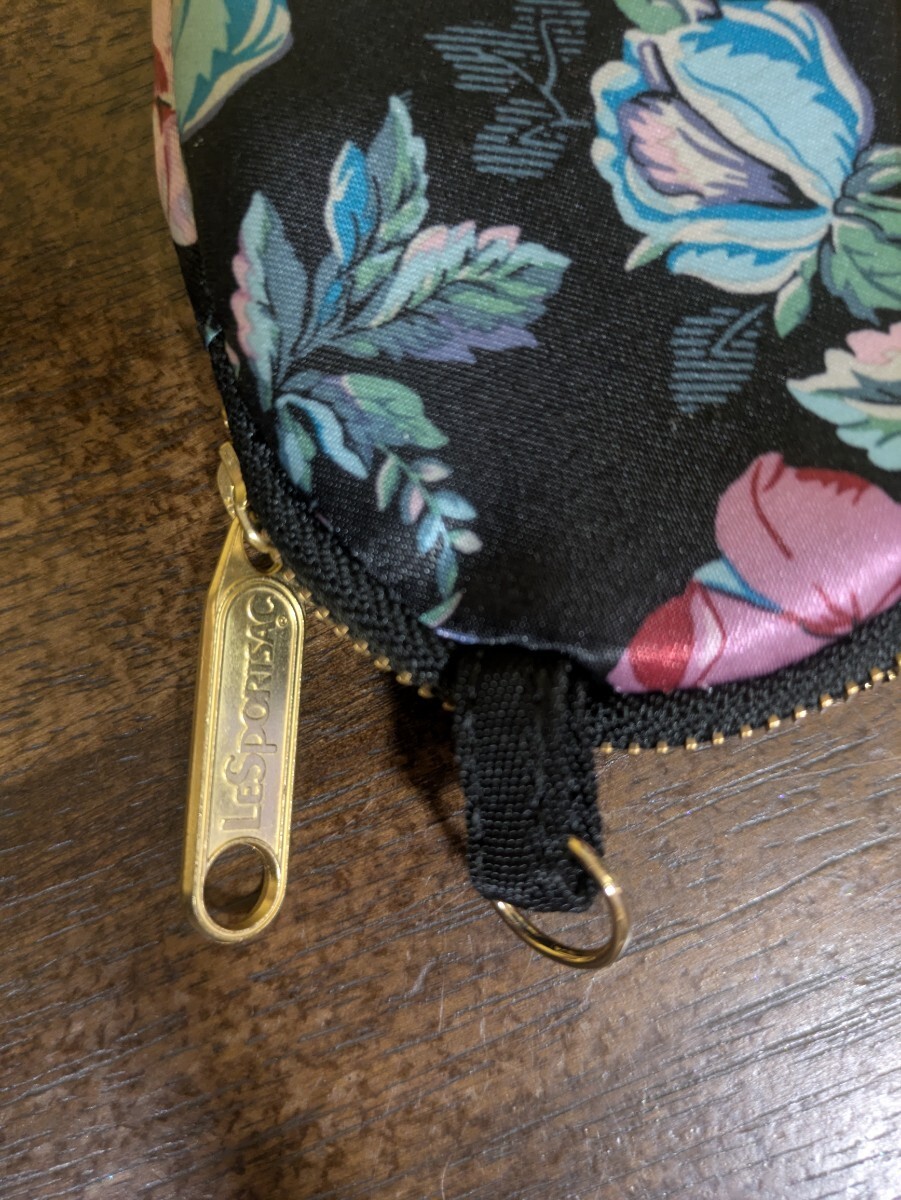 New LeSportsac x JOYRICH Heart Rose Nylon Lightweight Shoulder Chain Strap Pouch
