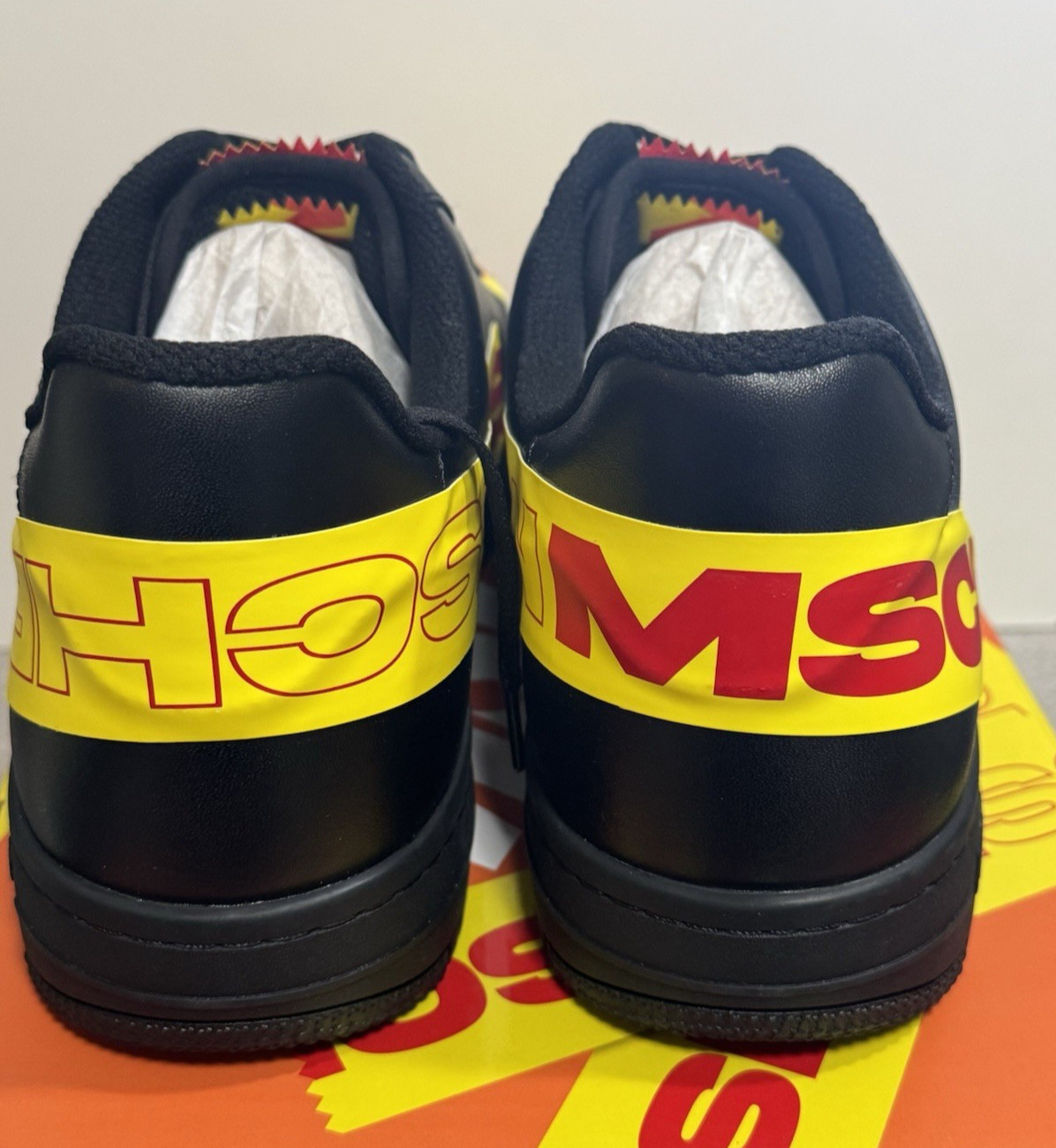 Size 13 – MSCHF X TAP3 Shoes Black Yellow MSCHF-007 NEW