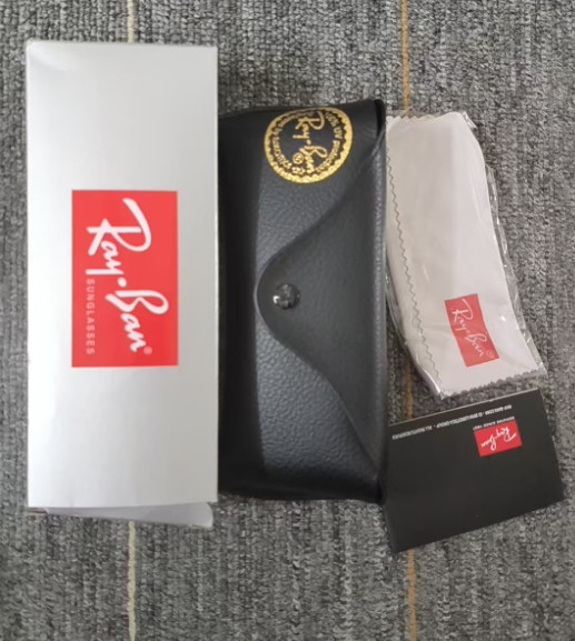 New In Box – Ray-Ban Polarized RB2140 Black Green Sunglasses Full Set