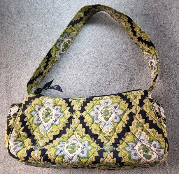 Vera Bradley, Cambridge Purse, Maggie Shoulder Bag Baguette Side Pockets, EUC