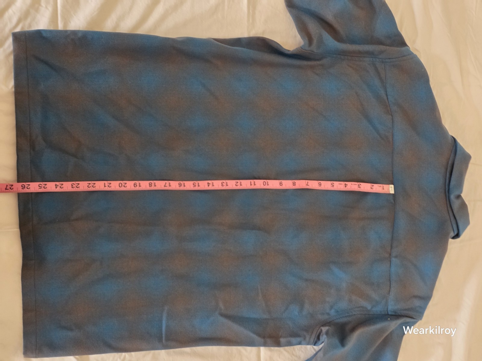 Pendleton Blue/Brown Plaid Wool Flannel short board shirt