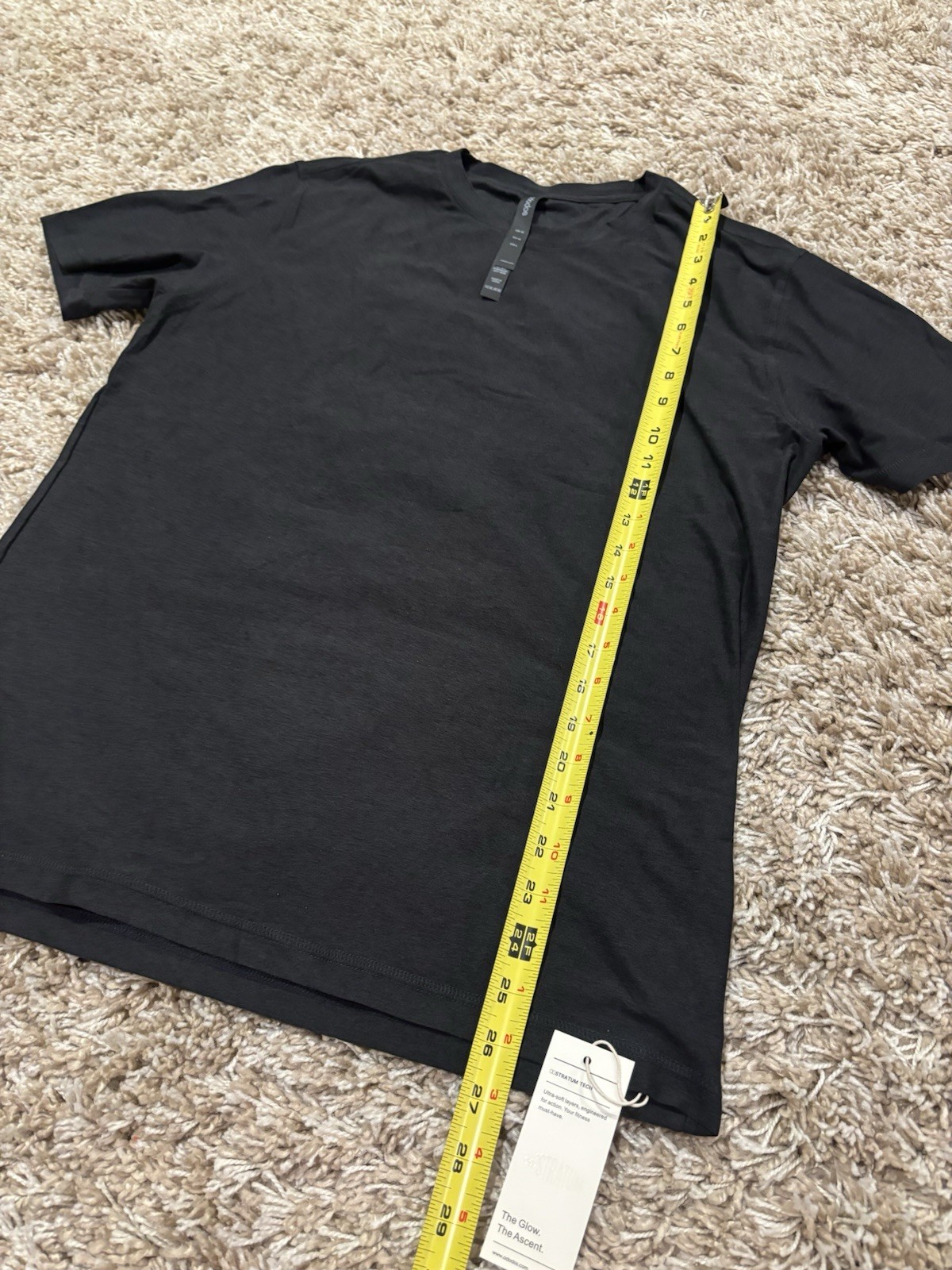 Ododos Stratum Tech Short Sleeve T Shirt Black NWT Mens Medium