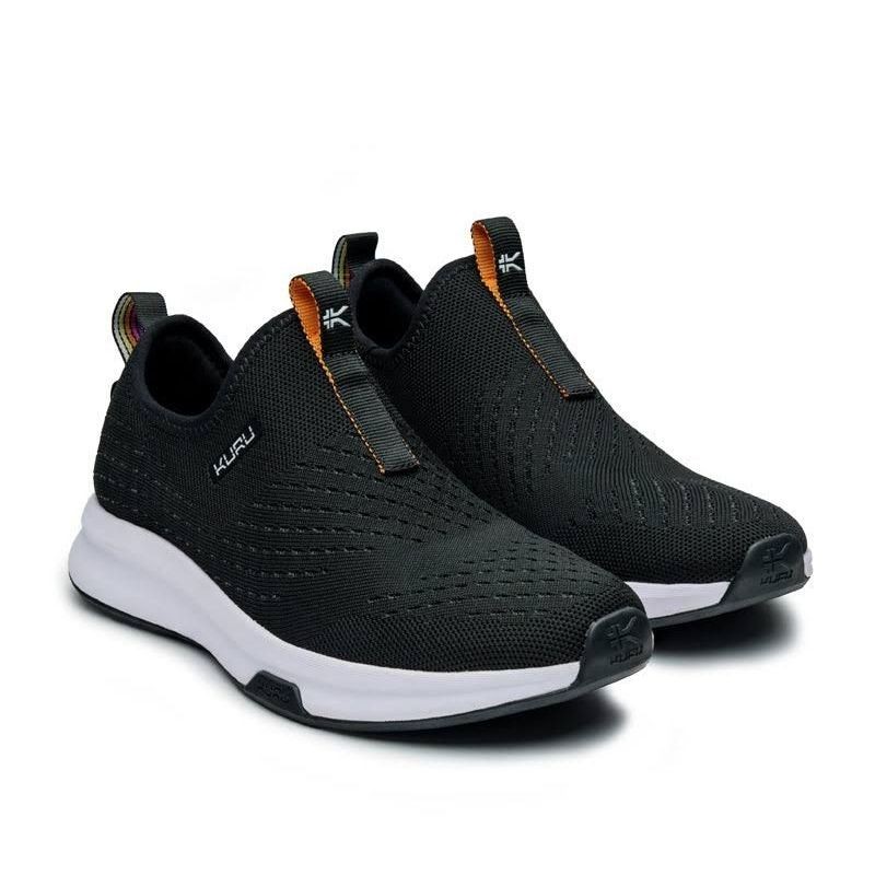 Women’s KURU ATOM Slip-On, Jet Black, 8 B Medium US