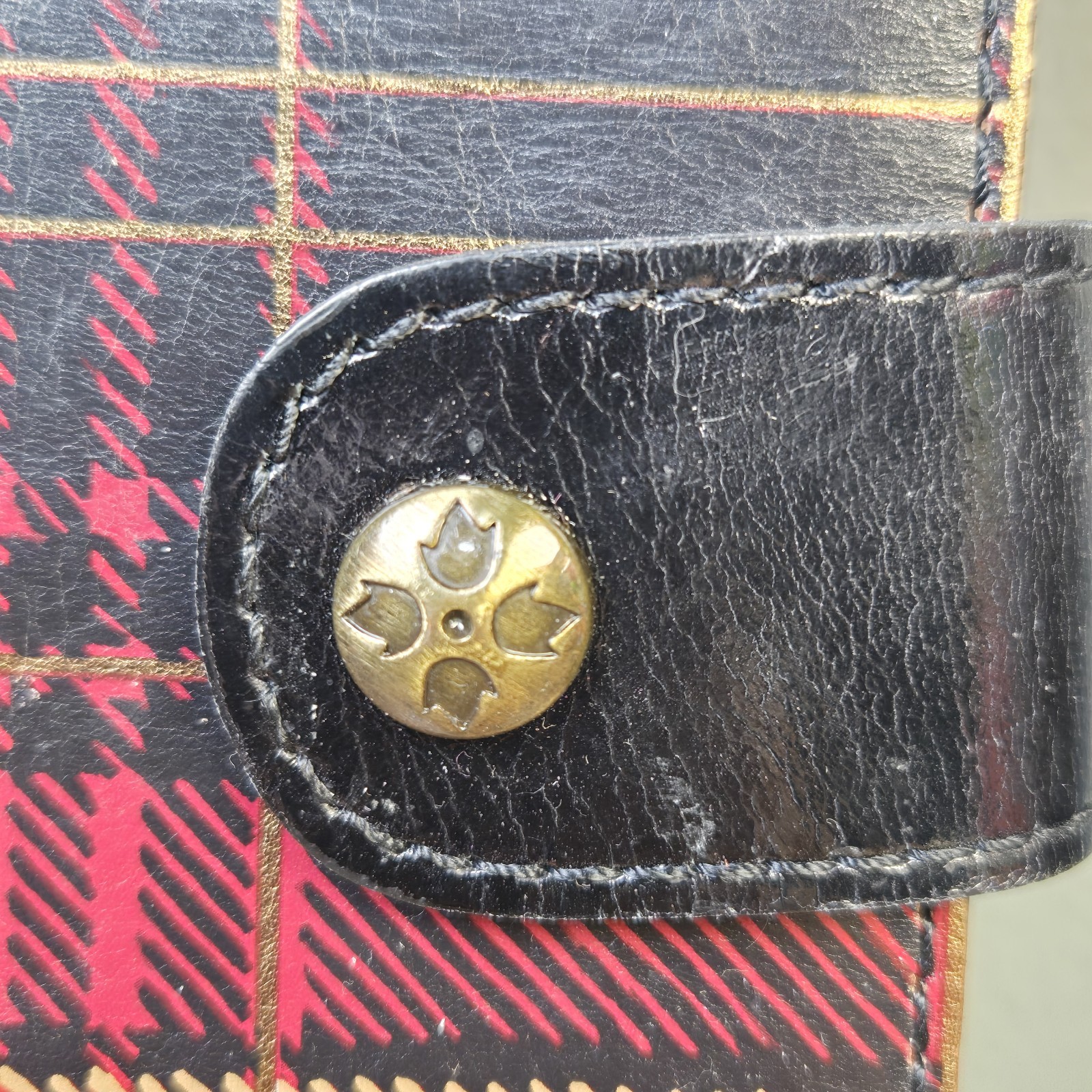 Patricia Nash 6 Ring Day Planner Tartan Pattern Italian Leather Pad 6×9 inches