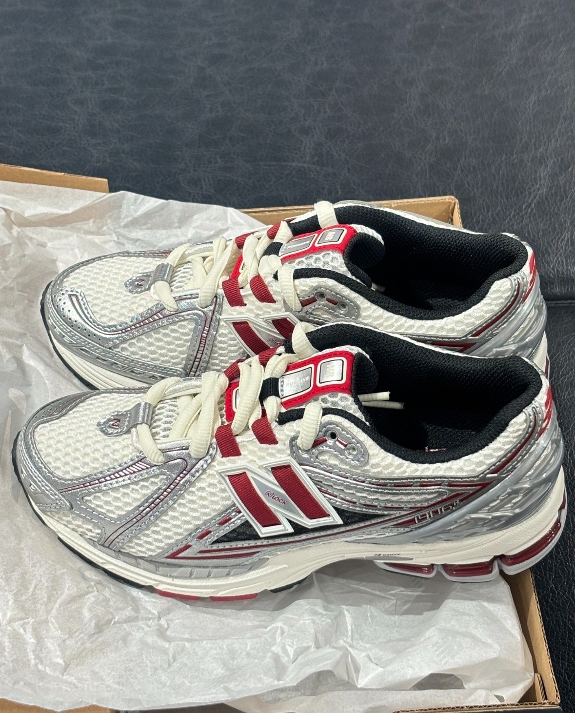 New Balance 1906R M1906REA Silver red Running Lifestyle Shoes Men New With Box