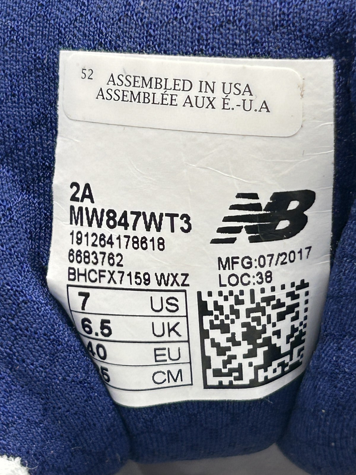 New Balance MW847v3 Men’s Shoes White