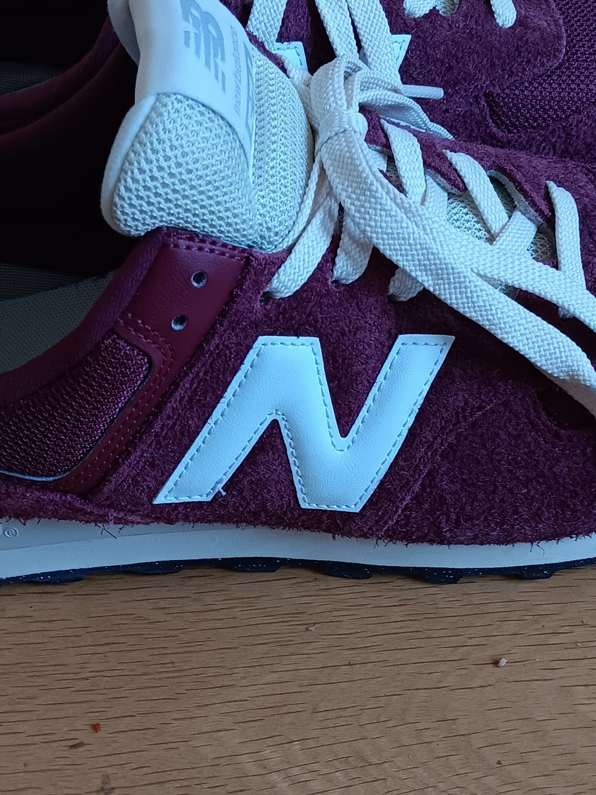 Size 11.5- New Balance 574 ENCAP Burgundy MENS SNEAKERS