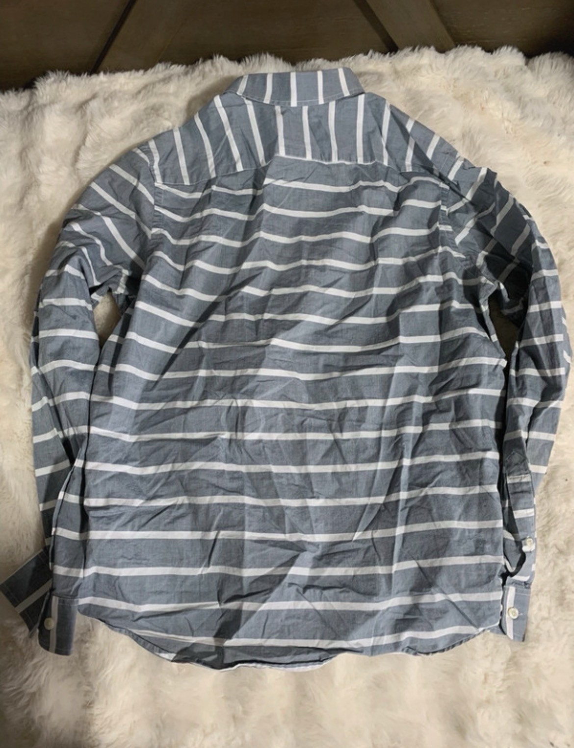 Goodfellow & Co large standard fit striped button up shirt 189