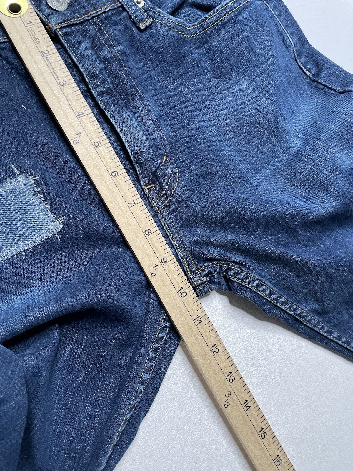 Vintage Wash Levi’s 513 Slim Straight Leg Denim Blue Jeans 30 x 31